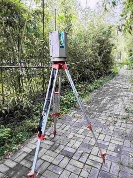 exactitud del escáner de laser de la gama larga 3D de los 500m HS500i 5mm@40m para el control de deformaciones