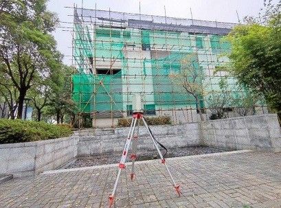 escáner de laser terrestre 3D de la gama IP64 HS500i del 1.5m-500m para los edificios