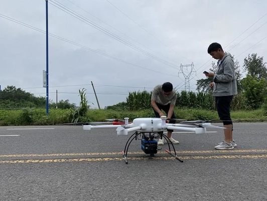 gama del sistema PM-1500 el 1500m del LiDAR del UAV del abejón de la frecuencia 2000kHz