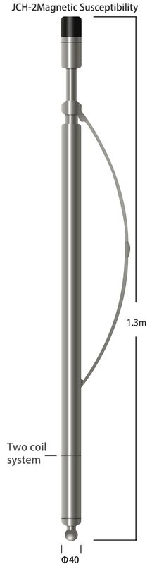 Susceptibilidad magnética de registración de la herramienta de la bobina de 10-10000×10-4 SI dos con el 5% F.S Resolution